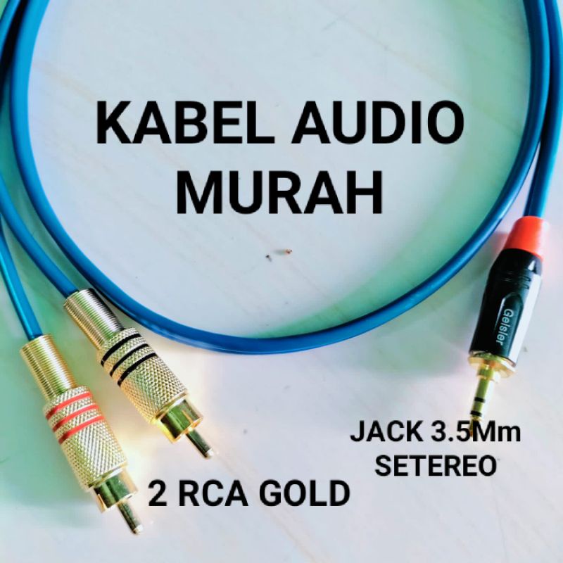 Kabel audio dari hp/hape ke mixer audio jack 3.5mm to 2 rca terlaris