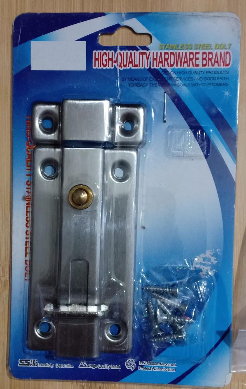 Grendel Slot Pintu/ Slot Pintu/selop Kunci Pintu/grandel Stanless Stell Otomatis 3inchi & 4 Inchi