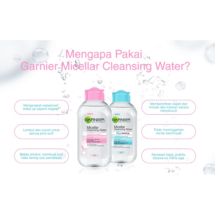 Garnier micellar cleansing water pink &amp; blue 125ml