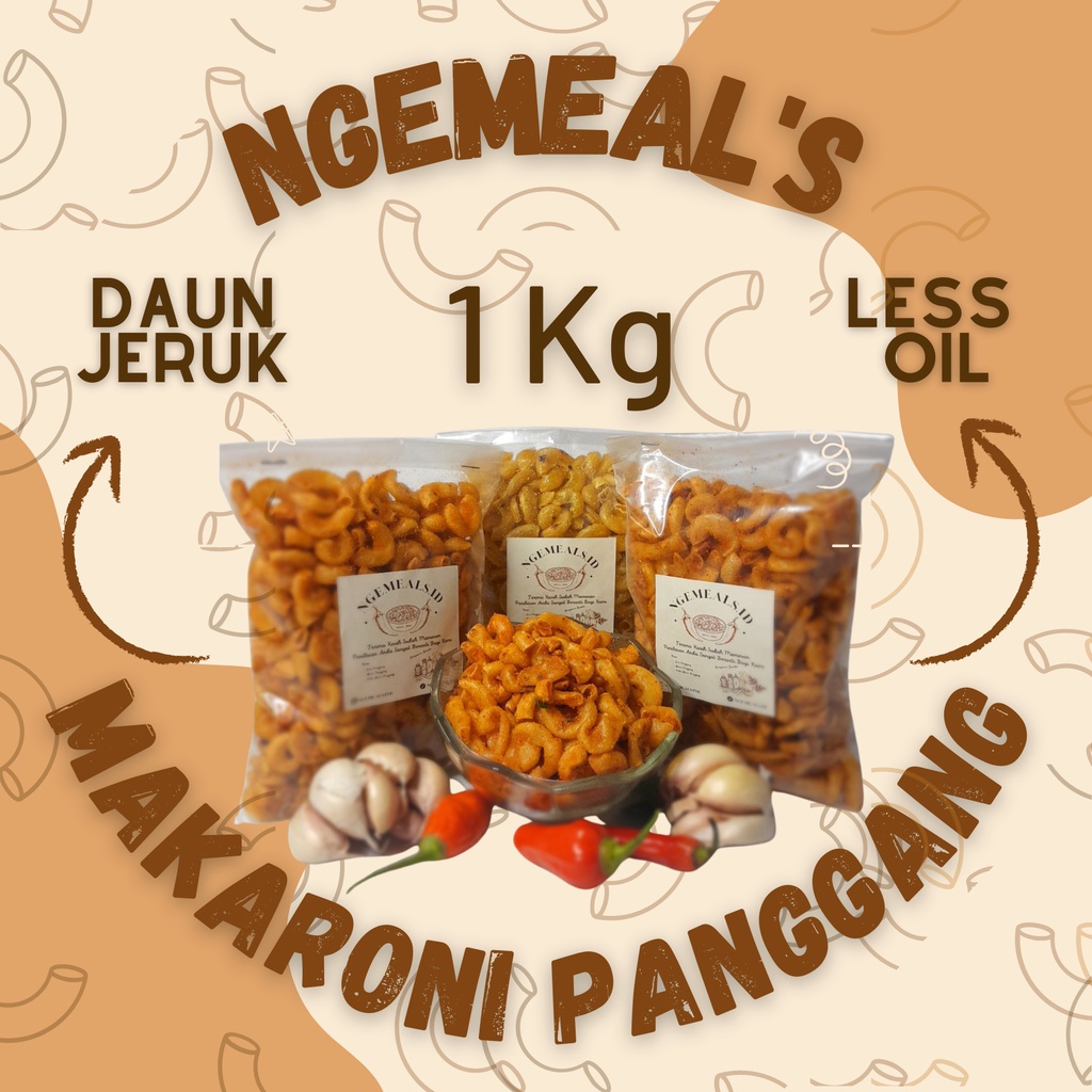 

Ngemeal's Makaroni Panggang1 Kg Less Oil dan Extra Daun Jeruk