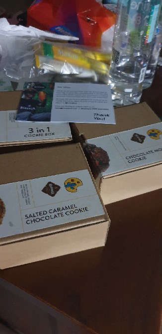 3 In 1 Cookie Box - Chocolate Cookie Cokelat Krakakoa