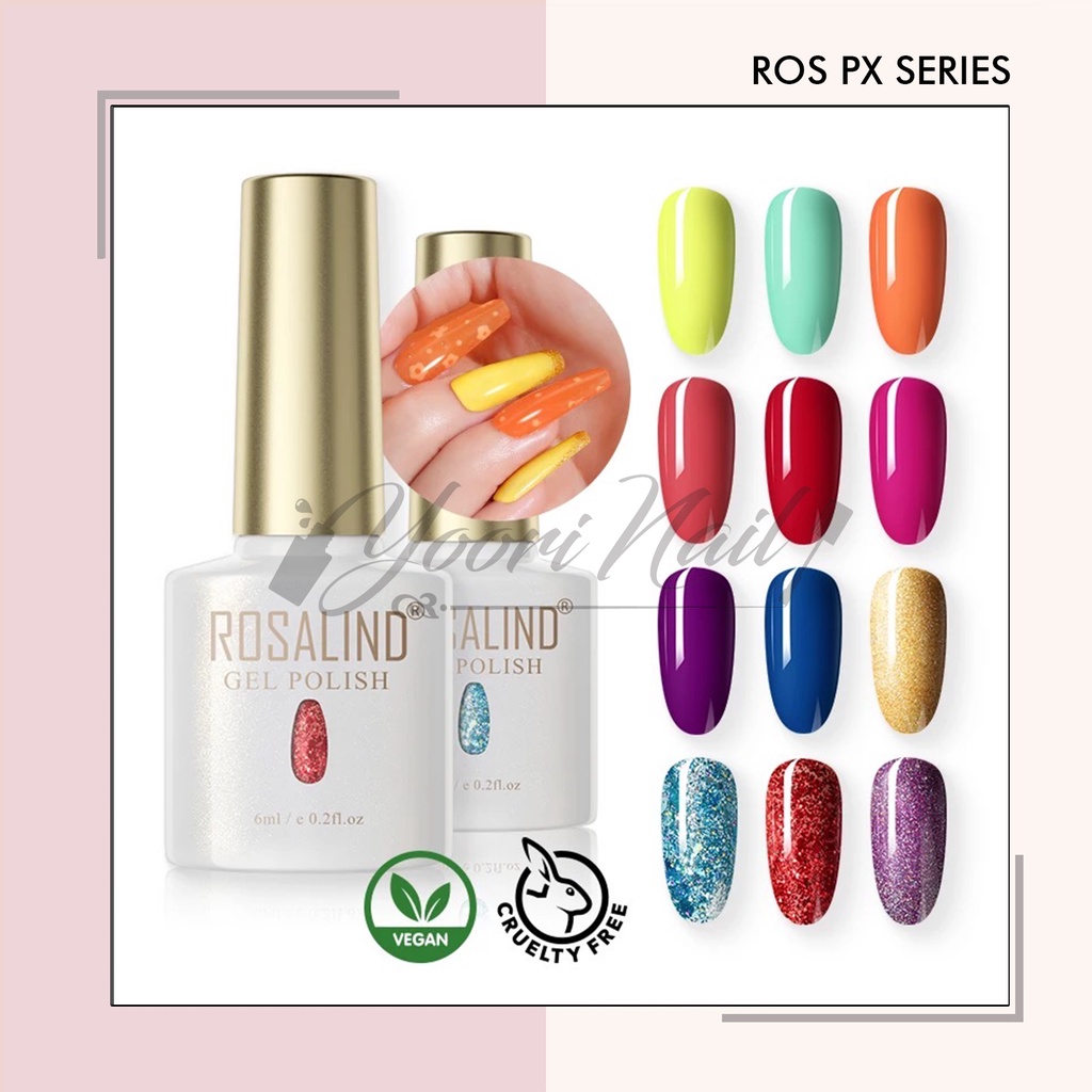 Rosalind PX Series 6ml (001-056) colorful glitter series mini rosalind gel polish