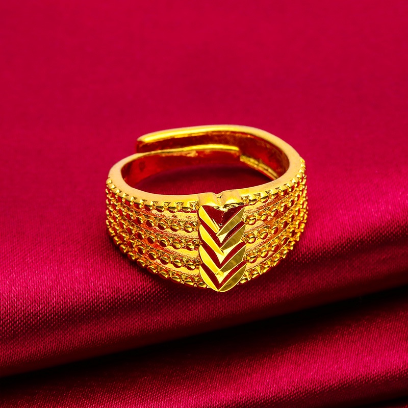 Set Kalung Anting Cincin Desain Hati Ganda Lapis Emas Asli Kadar 375 Untuk Aksesoris Wanita