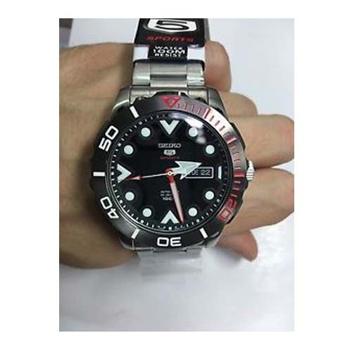 Seiko 5 Sports SRPA07K1 Automatic Black Face | Jam Pria SRPA07