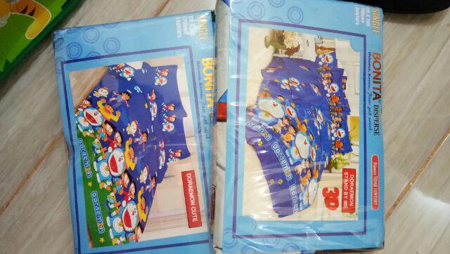 Sprei Bonita Disperse 3d Random Blue Ukuran 120x200 Cm