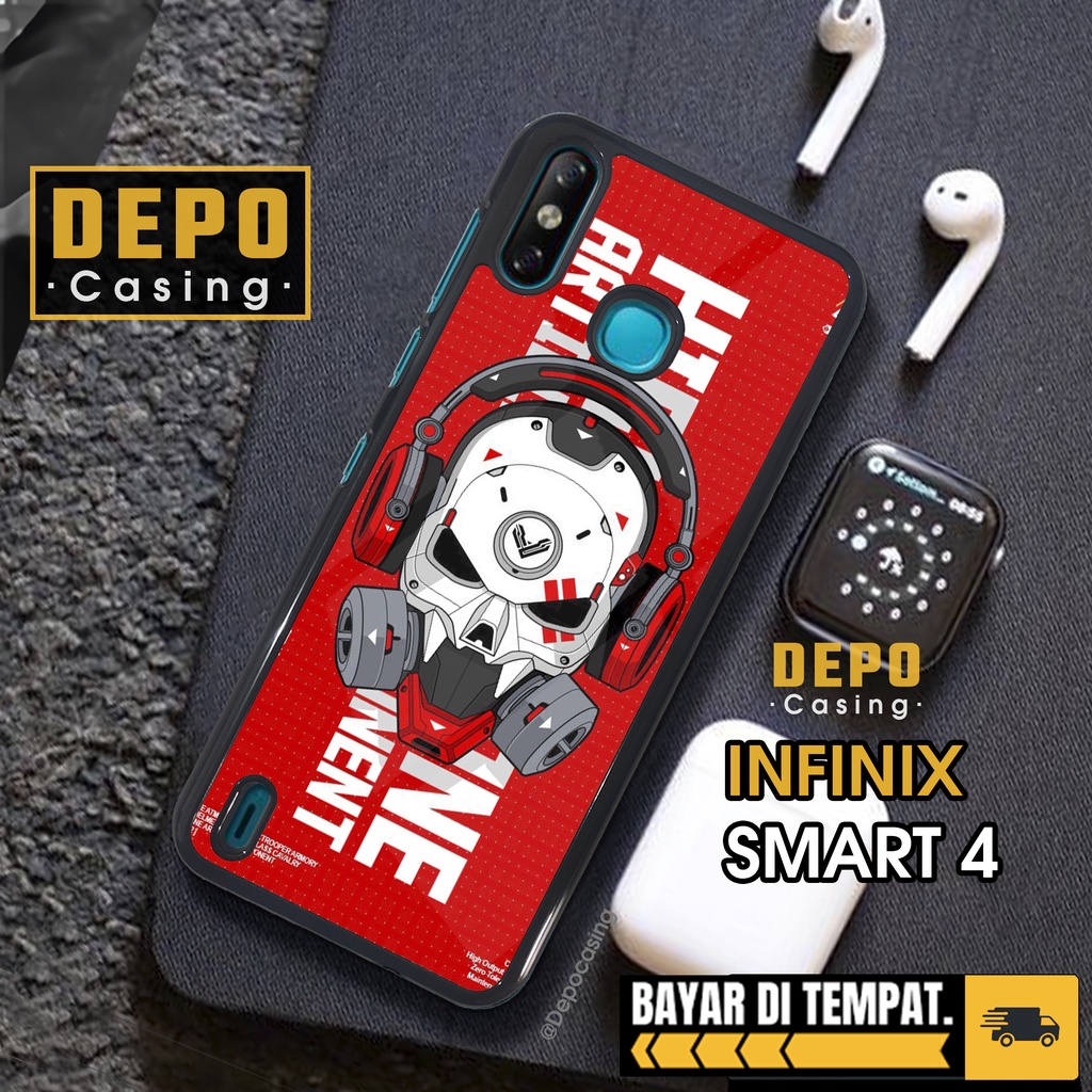 Case Infinix Smart 4 Case Hp Infinix Smart 4 Depo Casing [RBTJ] Premium Glossy Case Custom Case Aest