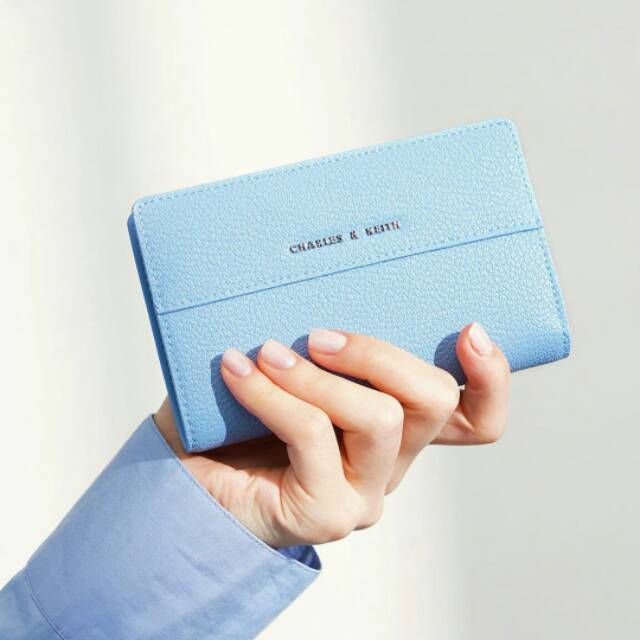 Croc-Effect Snap Button Wallet