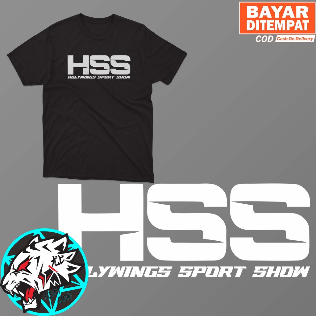 KAOS BAJU HOLYWINGS SPORT SHOW BIG SIZE JUMBO KAOS HSS PRIA WANITA