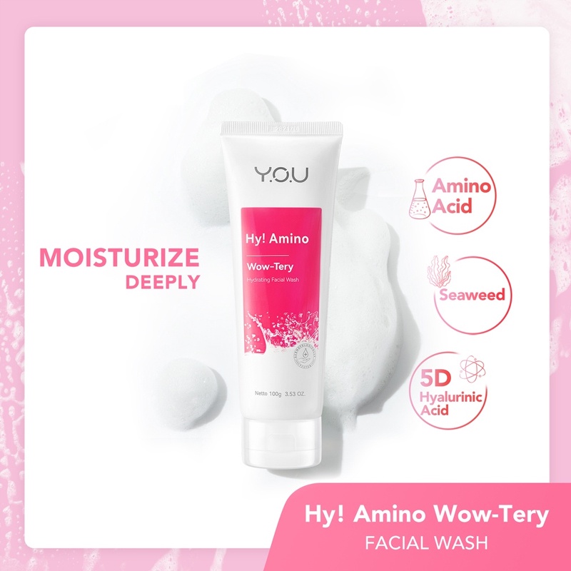 YOU Hy Amino Facial Wash | 100ml | 50ml Y.O.U