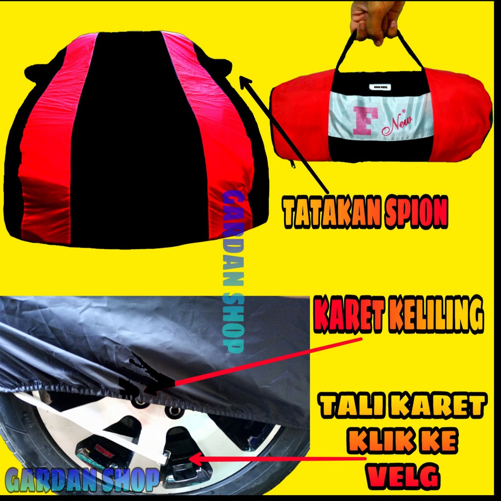 Body Cover ALL NEW COROLLA Sarung MERAH Penutup Bodi Mobil Toyota Corolla Waterproof PREMIUM Cover