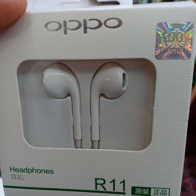 Headset handsfree earphone opp R11 F3 grade ori ⁄ headset half in ear opo R11 super bass oriii-1