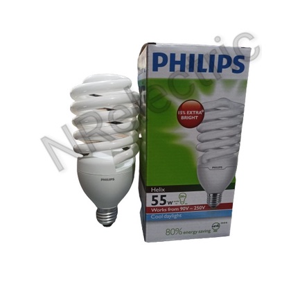 Lampu Spiral Philips Helix 55Watt / Spiral