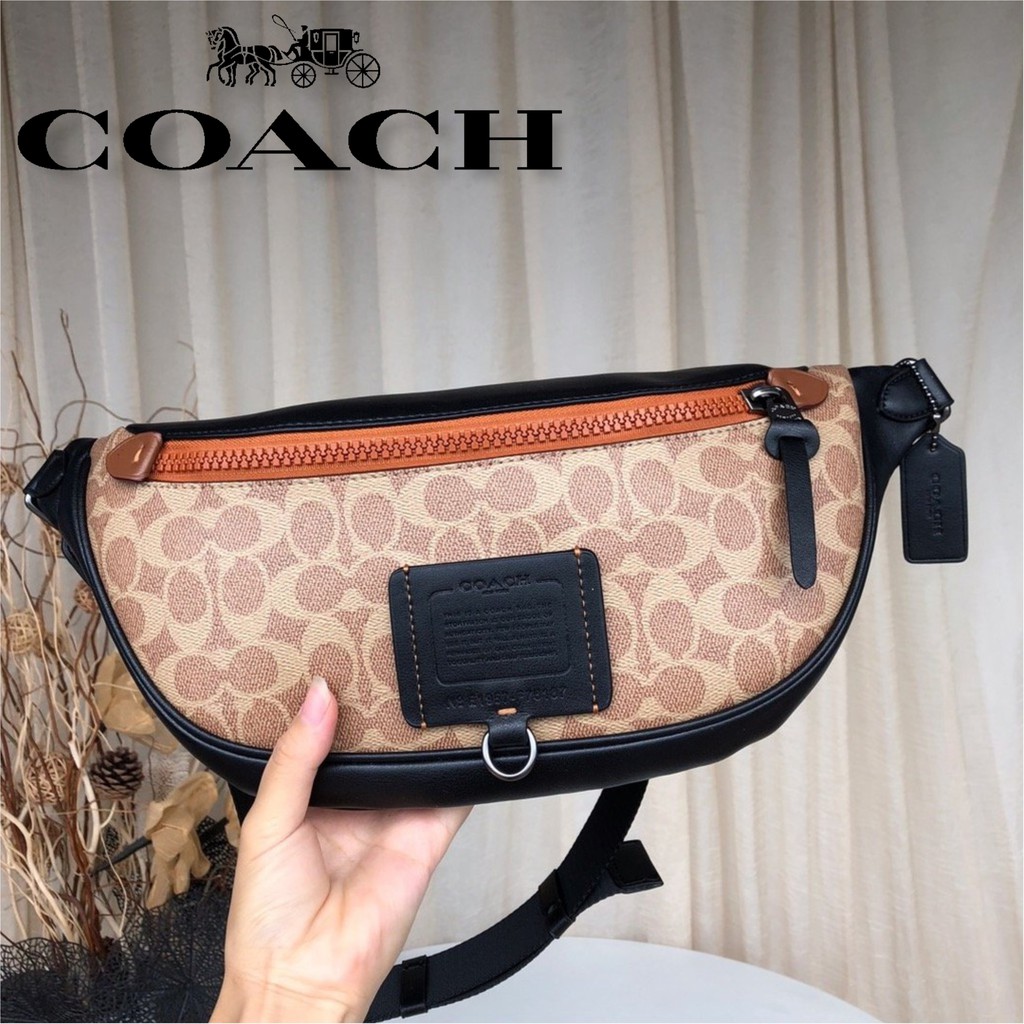 Original Coach F76187 Tas Pria Waistbag Slingbag / Tas Selempang / Tas Pinggang 40x8x16Cm