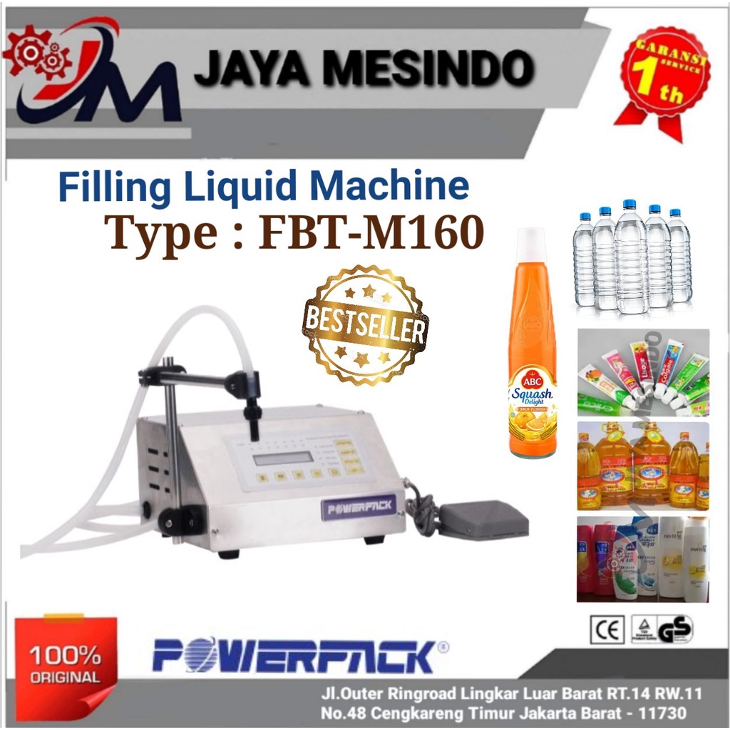 Jual Mesin Pengisi Cairan / Liquid Piston Filler FBT-M160 POWERPACK ...