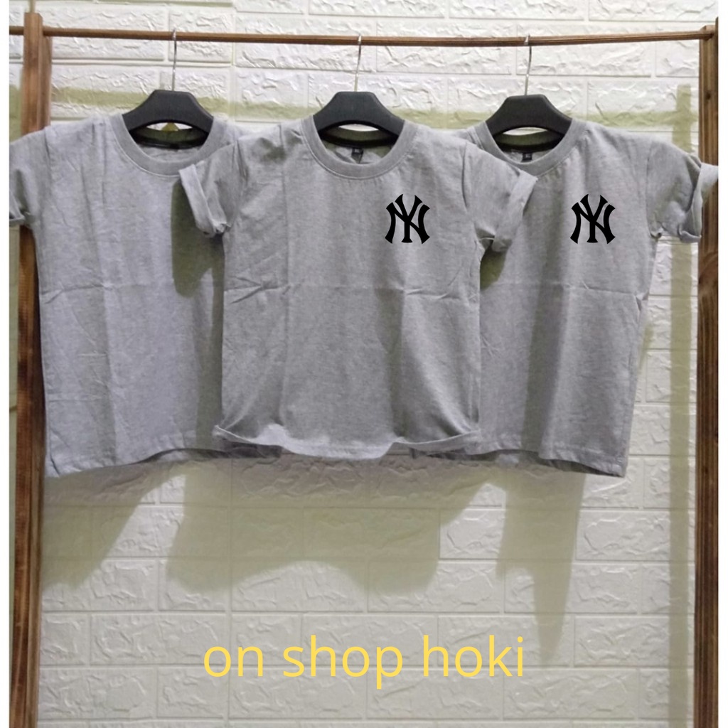 KAOS ANAK cowok/cewek HARGA MURAH MERIAH LOGO &lt;NY&gt; UNISEK UMUR 2/16 Kaos oblong pakaian anak-anak