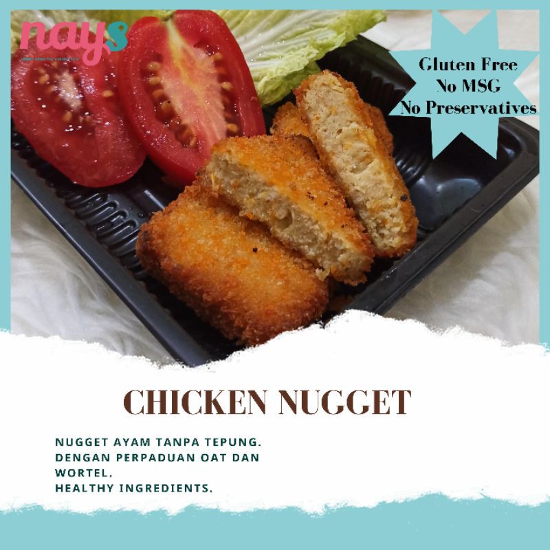 

CHICKEN NUGGET ORIGINAL TANPA TEPUNG TANPA MSG / MPASI FROZEN FOOD