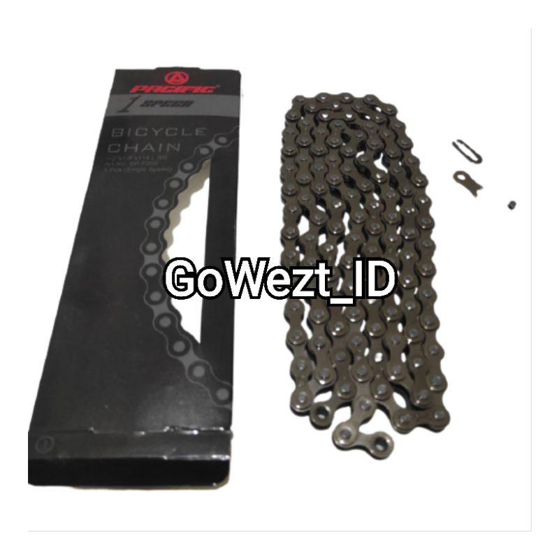 Rantai Sepeda Single Speed BMX Fixie CTB Mini PACIFIC 1/2 x 1/8 x 114L Bicycle Chain | High Quality