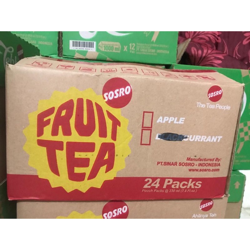 Fruit tea pouch 230ml Grosir karton murah surabaya