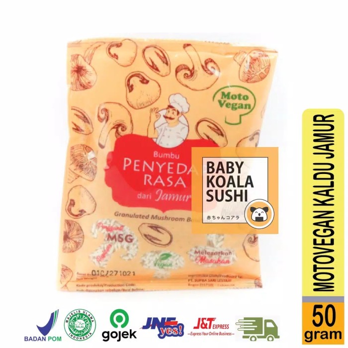 

NEW MOTO VEGAN Kaldu Jamur 50gr NON MSG | Kaldu Jamur Halal Bukan Totole &