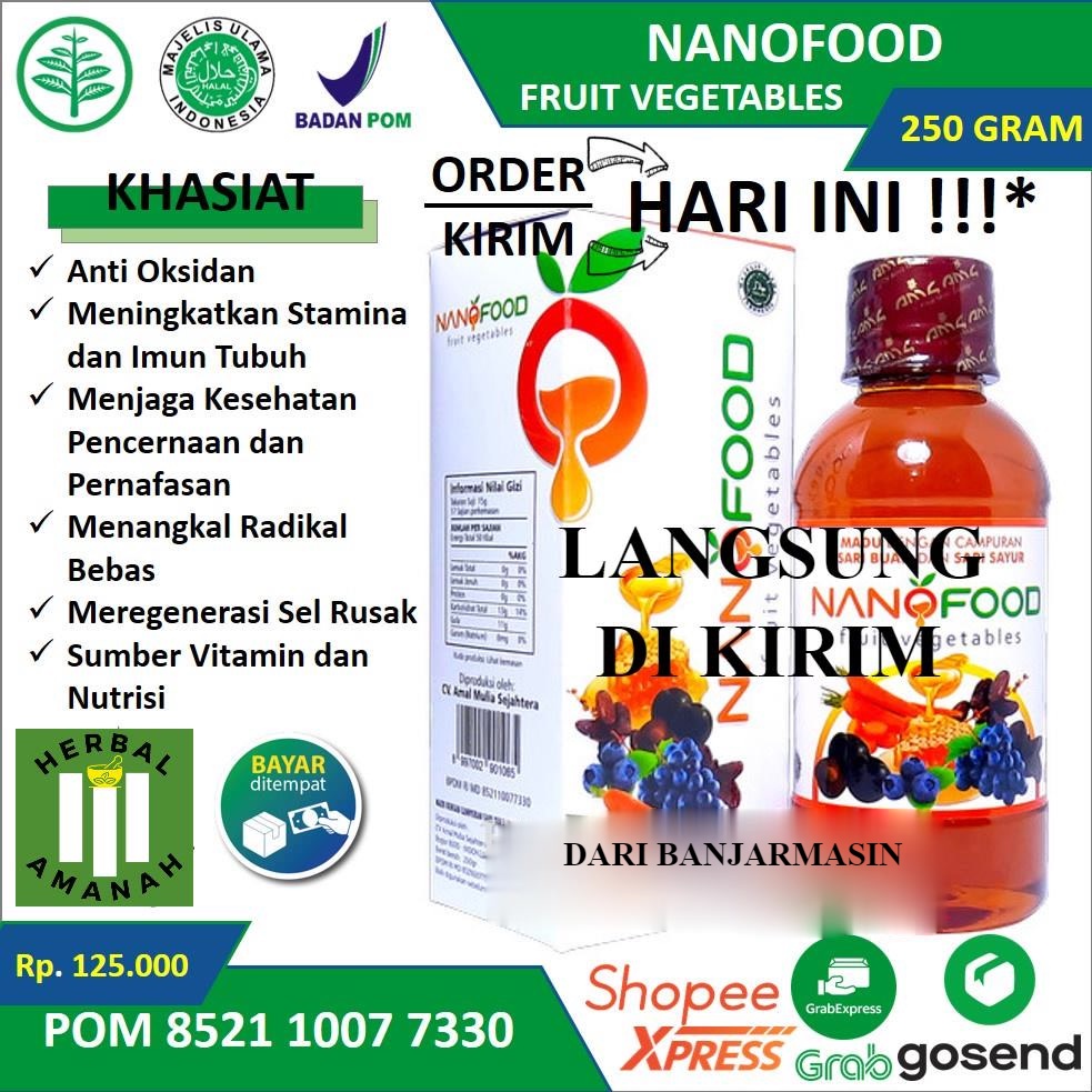 

Madu NANOFOOD Fruit Vegetables Sumber Vitamin dan Suplemen Herbal