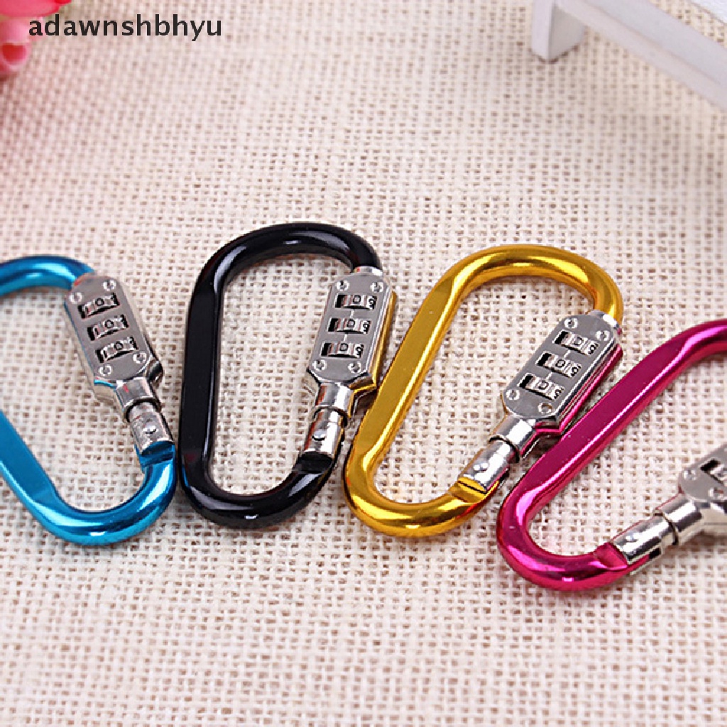 Gembok Helm Sepeda Motor adawnshbhyu Anti Maling Coded Lock Carabiner Password Lock