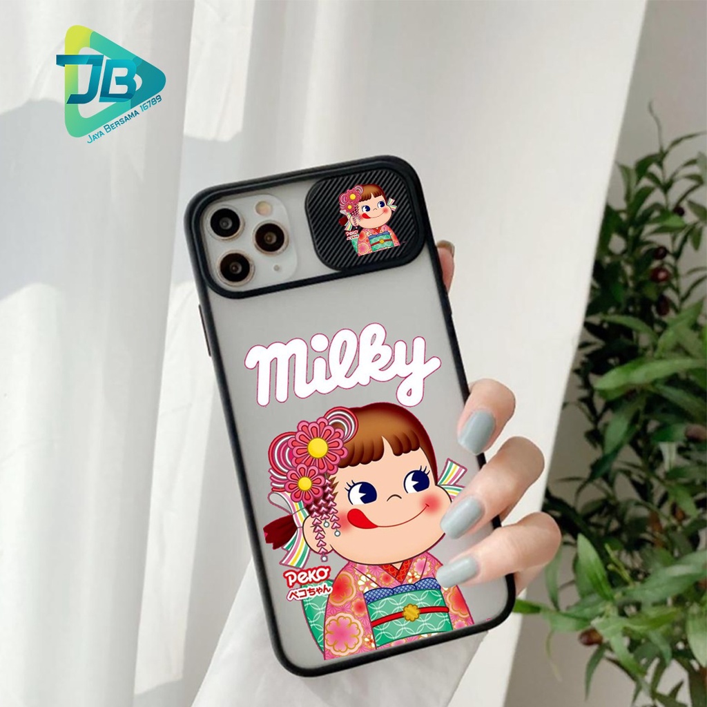 SOFTCASE SLIDE KAMERA MILKY PEKO OPPO VIVO SAMSUNG XIAOMI REALME IPHONE ALL TYPE JB4977