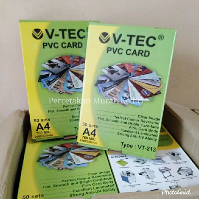 

PVC untuk ID Card ukuran A4 1pack (isi 50 set)