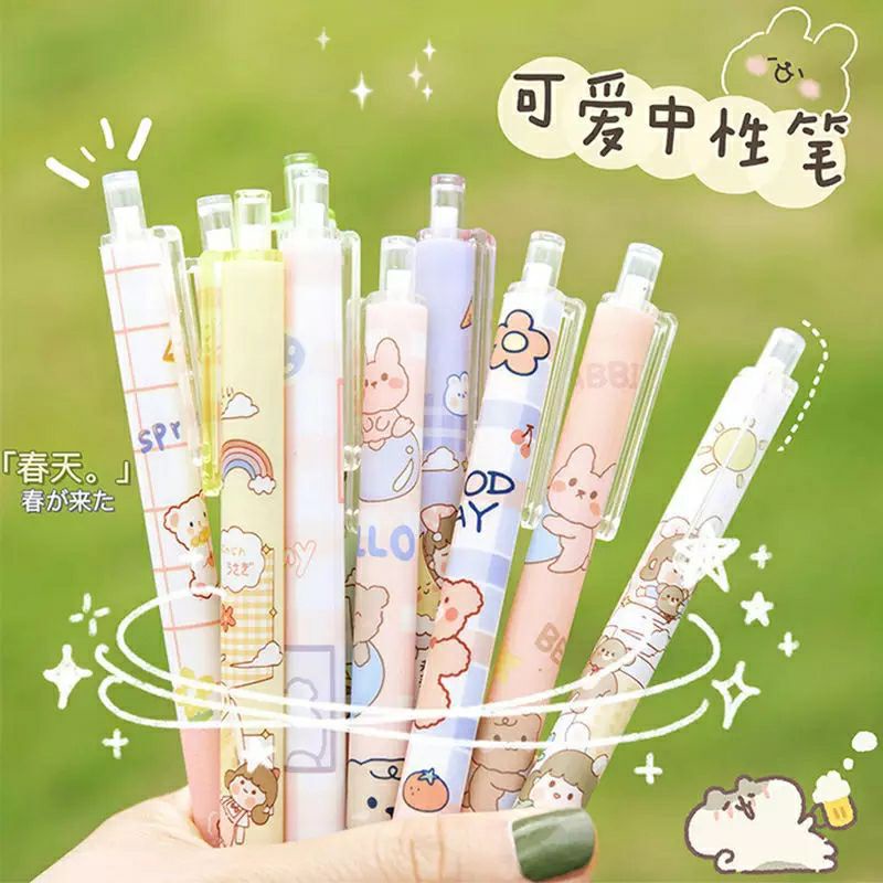 

KIANDAA PC0001 1pc Pulpen mekanik cetek gel satuan lucu motif beruang cute korea dino anak perempuan cute retractable pen ballpoin pena pelajar kantor KIANDA