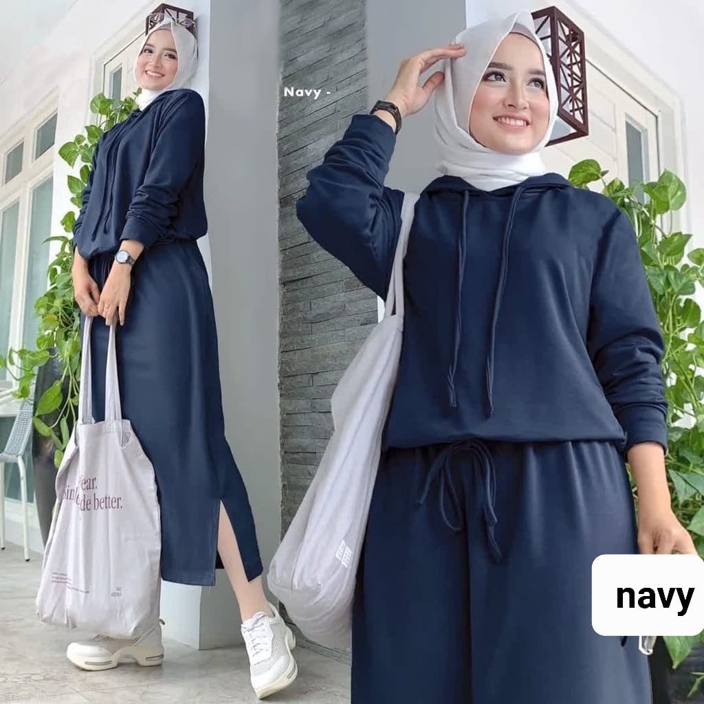 O2 Fashion /Set rok babyterry alexa  / bisa cod / stelan model terbaru / stelan pakaian muslim