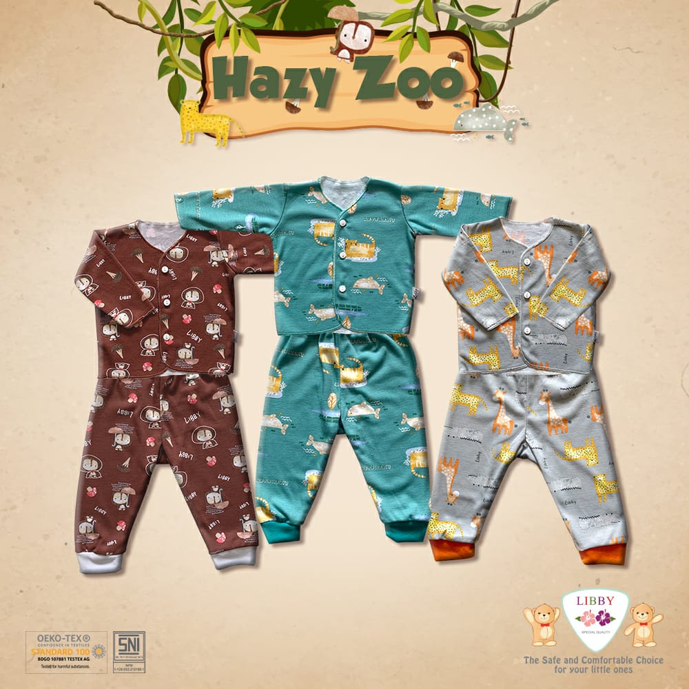 Libby Paket 3 Setelan New Born pendek/panjang/kutung