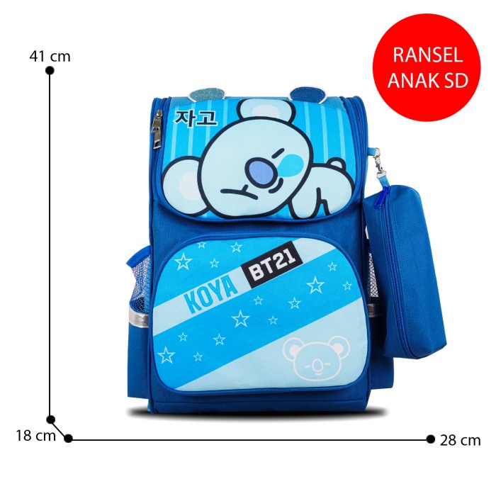 Tas Ransel Anak BT21/Tas Ransel Sekolah SD BT21/Tas BT21 - Koya