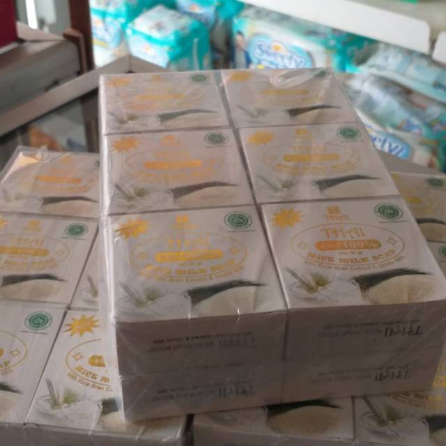 Thai milk rice soap
