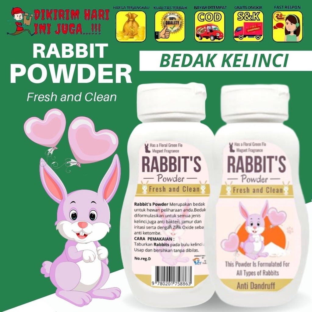 Bedak Anti Kutu dan Jamur Untuk Kelinci FEFARM