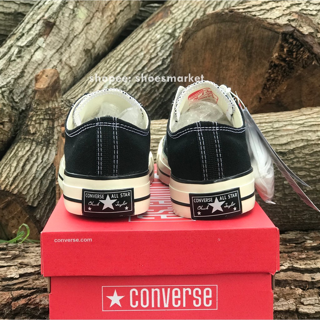 SEPATU CONVERSE 70S LOW BLACK WHITE ALL STAR CHUCK TAYLOR OBRAL MURAH