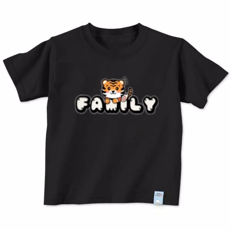 Kaos Anak Bertulisan Family Baju Anak Gambar Macan Fam Kaos Oblong anak Baju Distro Anak Usia 2 sampai 10 Tahun