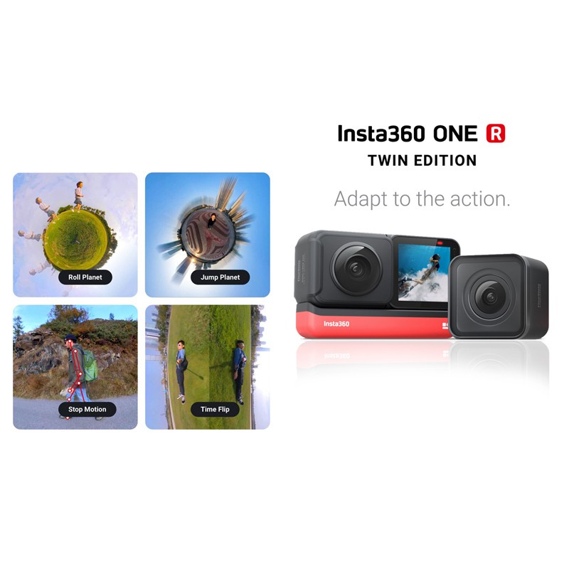 Insta360 Action Cam |  Insta 360 Action Camera One R Twin Edition -  GaransiResmi