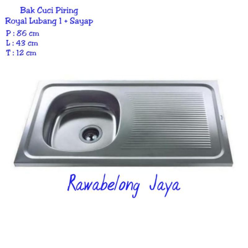 BAK CUCI PIRING ROYAL LUBANG 1 + SAYAP / BCP ROYAL SB 35 (Lubang 1+Sayap)