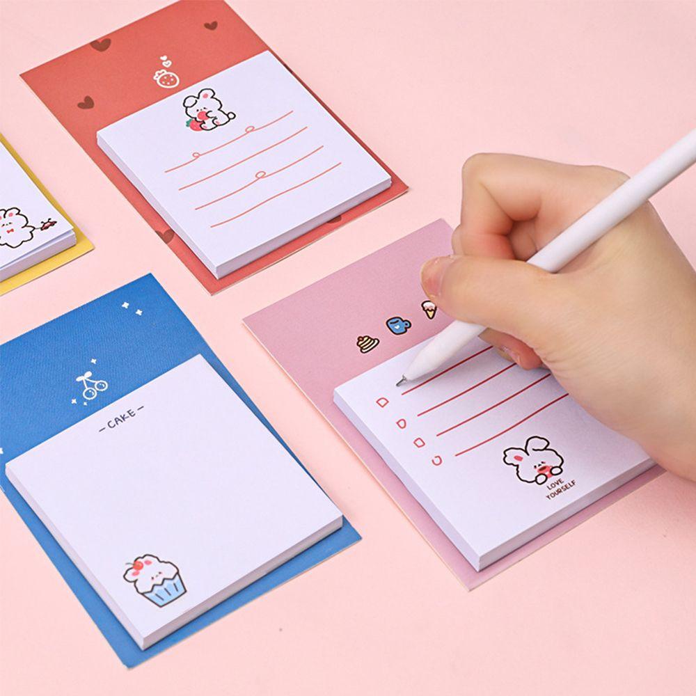 SOLIGHTER Kawaii Sticky Notes School Supplies Stationery Memo Pads New Bookmarks Message Planner 30 Sheets Stickers