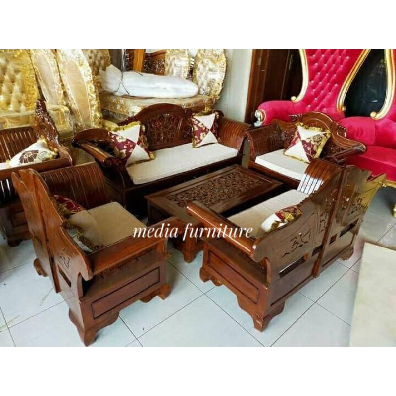 kursi tamu keong jati 3211