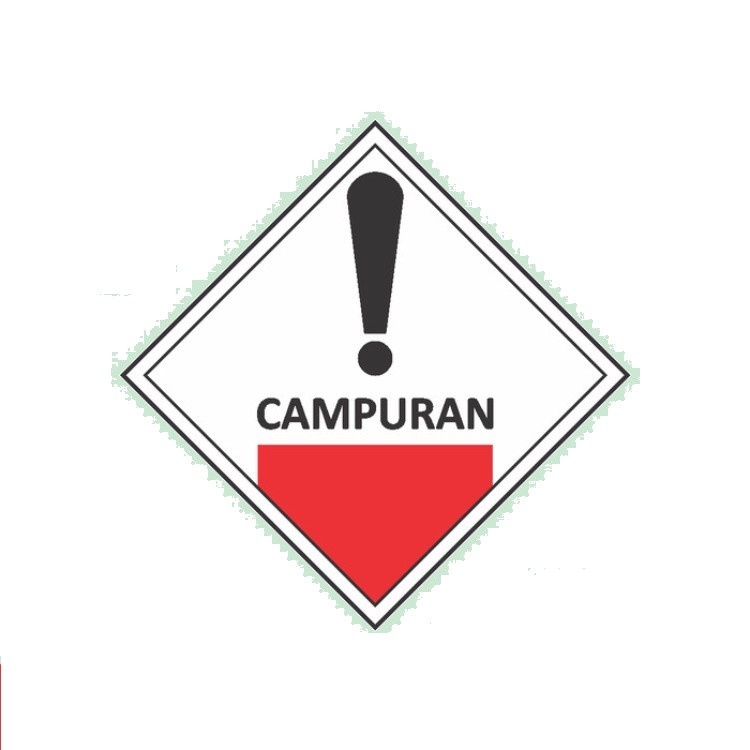 

stiker campuran limbah b3 hazmat