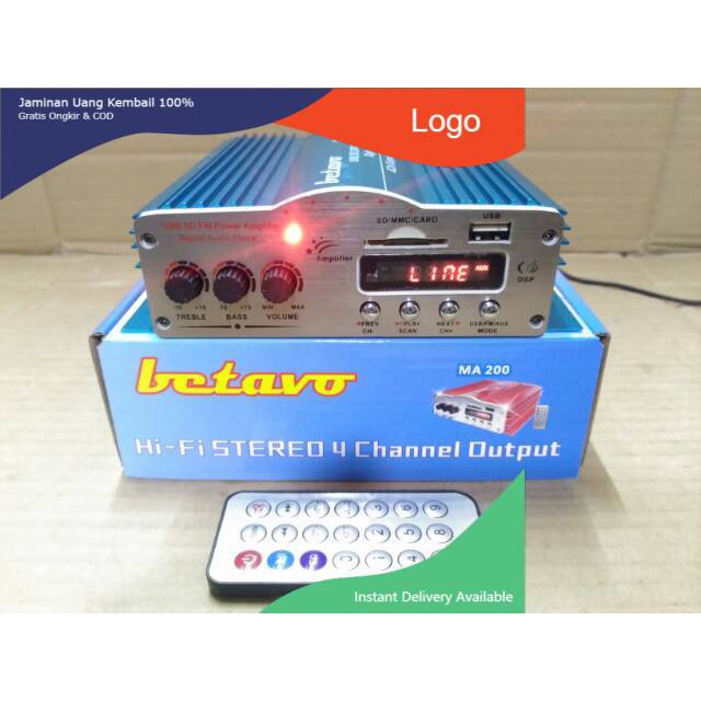 AMPLI MINI BETAVO MA 200 POWER AMPLIFIER MOBIL