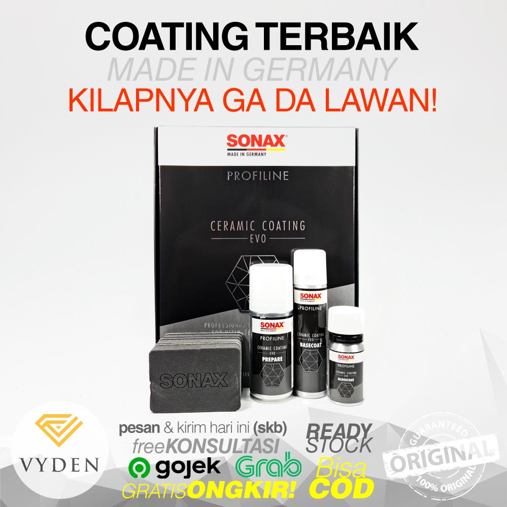 SONAX PROFILINE Ceramic Coating CC EVO Deep Gloss Tahan Lama 3 Tahun Efek Daun Talas Anti Kimia MURA