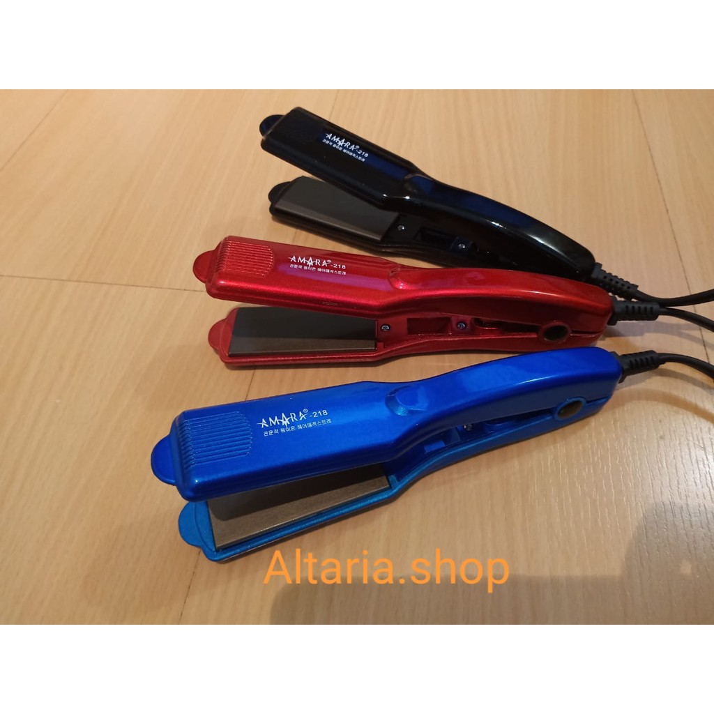 Catok Rambut AMARA Mini Plat Lebar Lurus / AM-218 100% Original