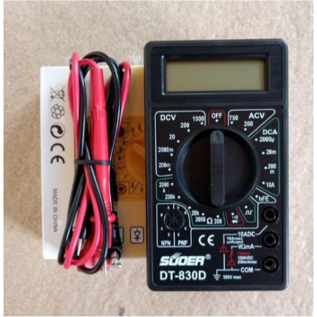 Digital Multimeter Avometer Multitester Suoer DT-830D DT830D DT 830 D