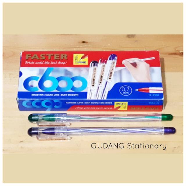 Ballpoint FASTER C600 [ isi 12 pcs ]