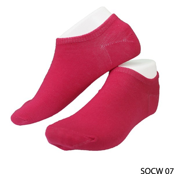 Kaos Kaki Wanita Casual Katun Merah Muda – SOCW 07