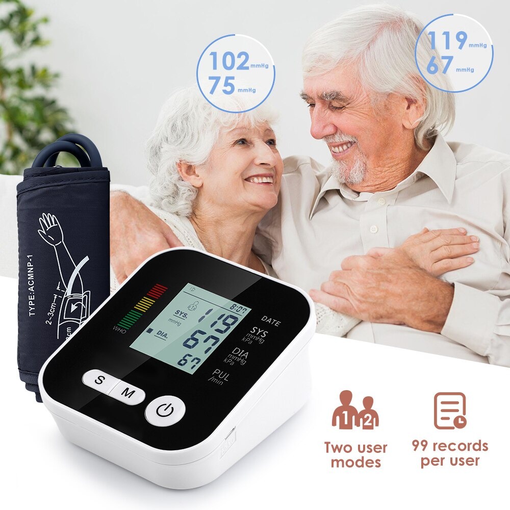 Pengukur Tekanan Darah Tensi Voice Arm Blood Pressure Monitor LCD USB