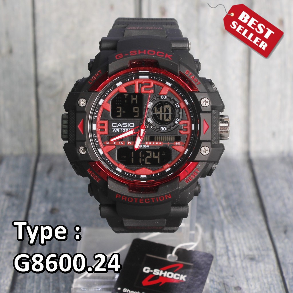 BONUS BATRE CADANGAN & Box Eklusif  Jam tangan CASIO G-Shock G8600 Black