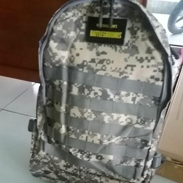 PUBG Level 3 Army Series Tas  Ransel Besar Laptop Sekolah 