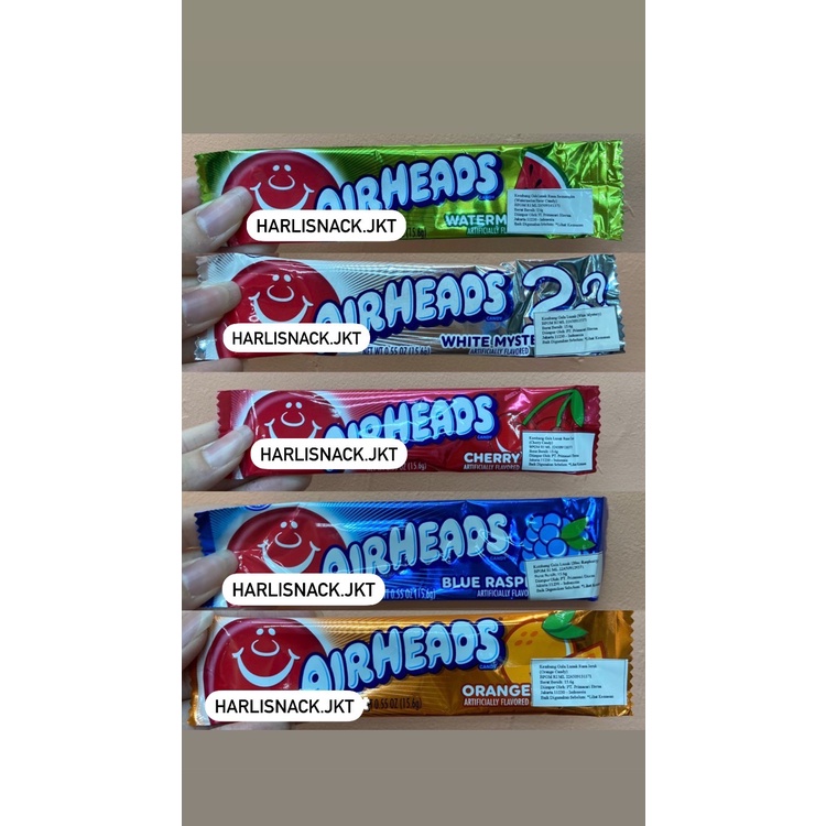 

CANDY AIRHEADS WATERLEMON / WHITE MYSTERY / CHERRY / ORANGE - WATERMELON